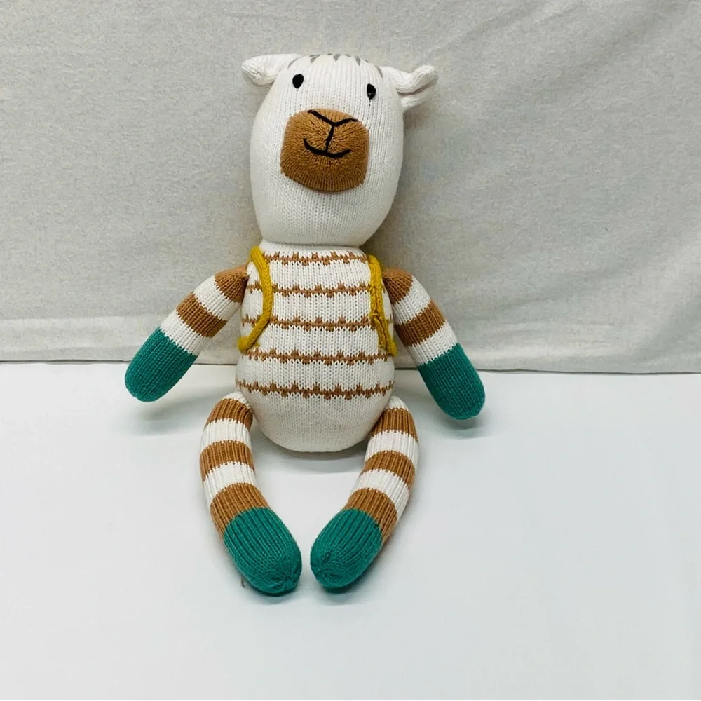 Pottery Barn Modern Baby Traveling Alpaca Plush Organic Cotton Knit Finn& Emma